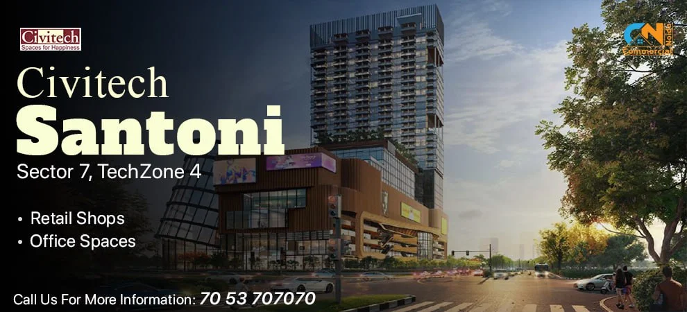 Civitech santoni Noida High street commercial shops